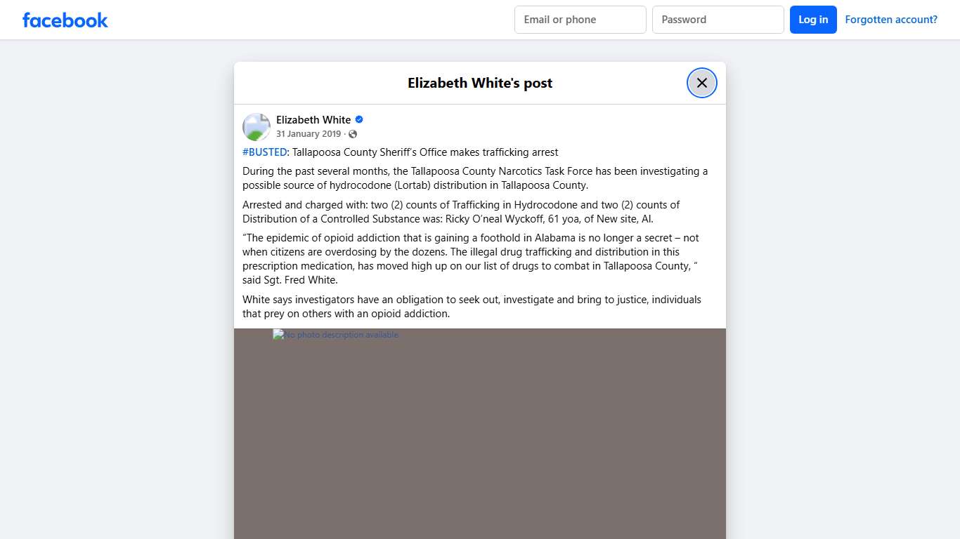 Elizabeth White - #BUSTED: Tallapoosa County Sheriff’s... Facebook